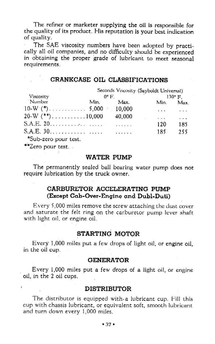 1942 Chevrolet Truck Owners Manual Page 23